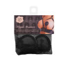 Kinky Diva Cache-Tétons Satin avec Pompon Nipple Couture Noir